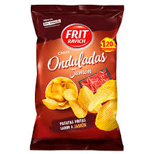 FRIT RAVICH PATATAS ONDULADAS JAMON 105GR