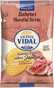 VICENTE VIDAL PATATAS RUSTICAS JAMON 135Gr